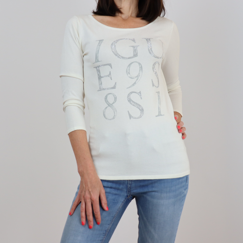 Jersey ligero color blanco talla S/M de Guess