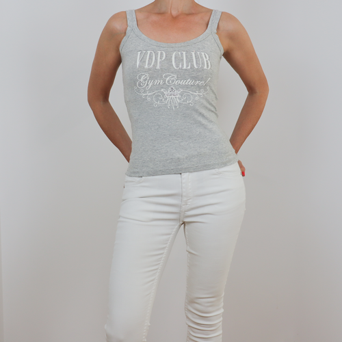 Camiseta de tirantes color gris talla M de VDP Club