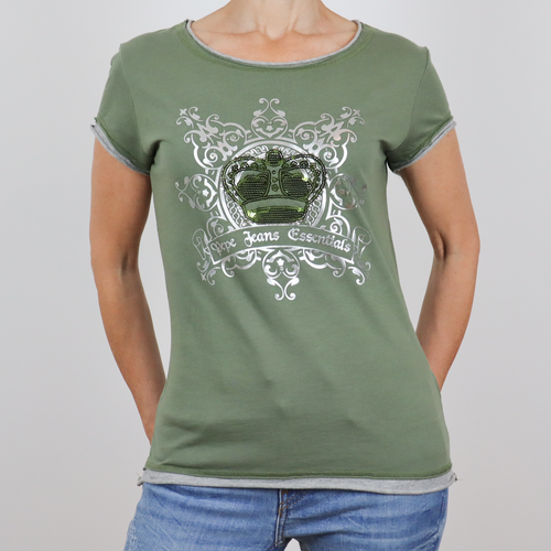 Camiseta de manga corta verde talla M de Pepe Jeans